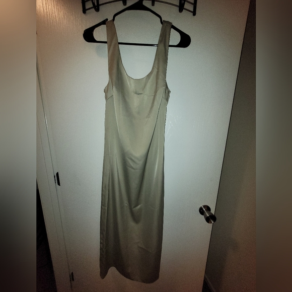 ASOS Dresses & Skirts - Khaki/light green slip, midi dress